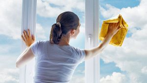cleaning windows